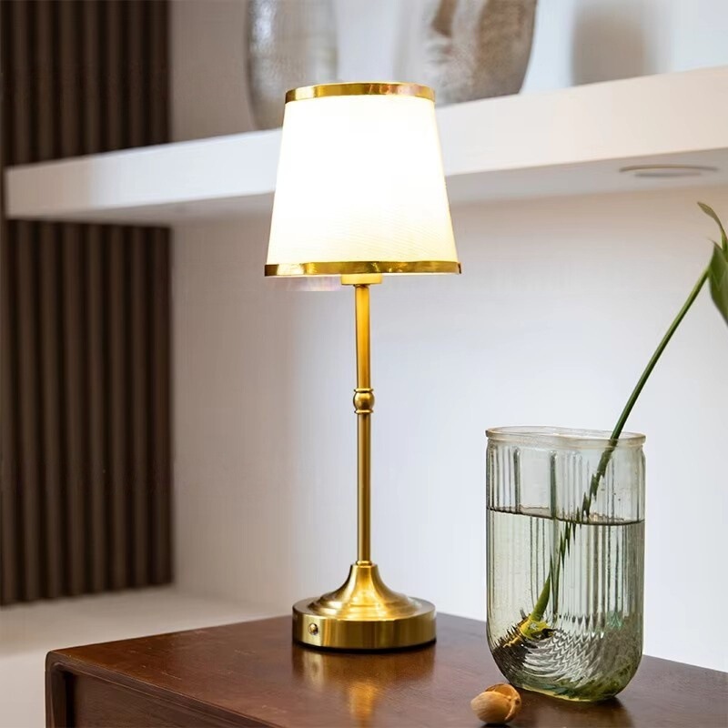Light Luxury Gold Fabric Rechargeable Table Lamp Bedroom Bedside Led Atmosphere Light Wireless Touch Dimmable Night Light Light Luxury Gold Fabric Rechargeable Table Lamp Bedroom Bedside Led Atmosphere Light Wireless Touch Dimmable Night Light