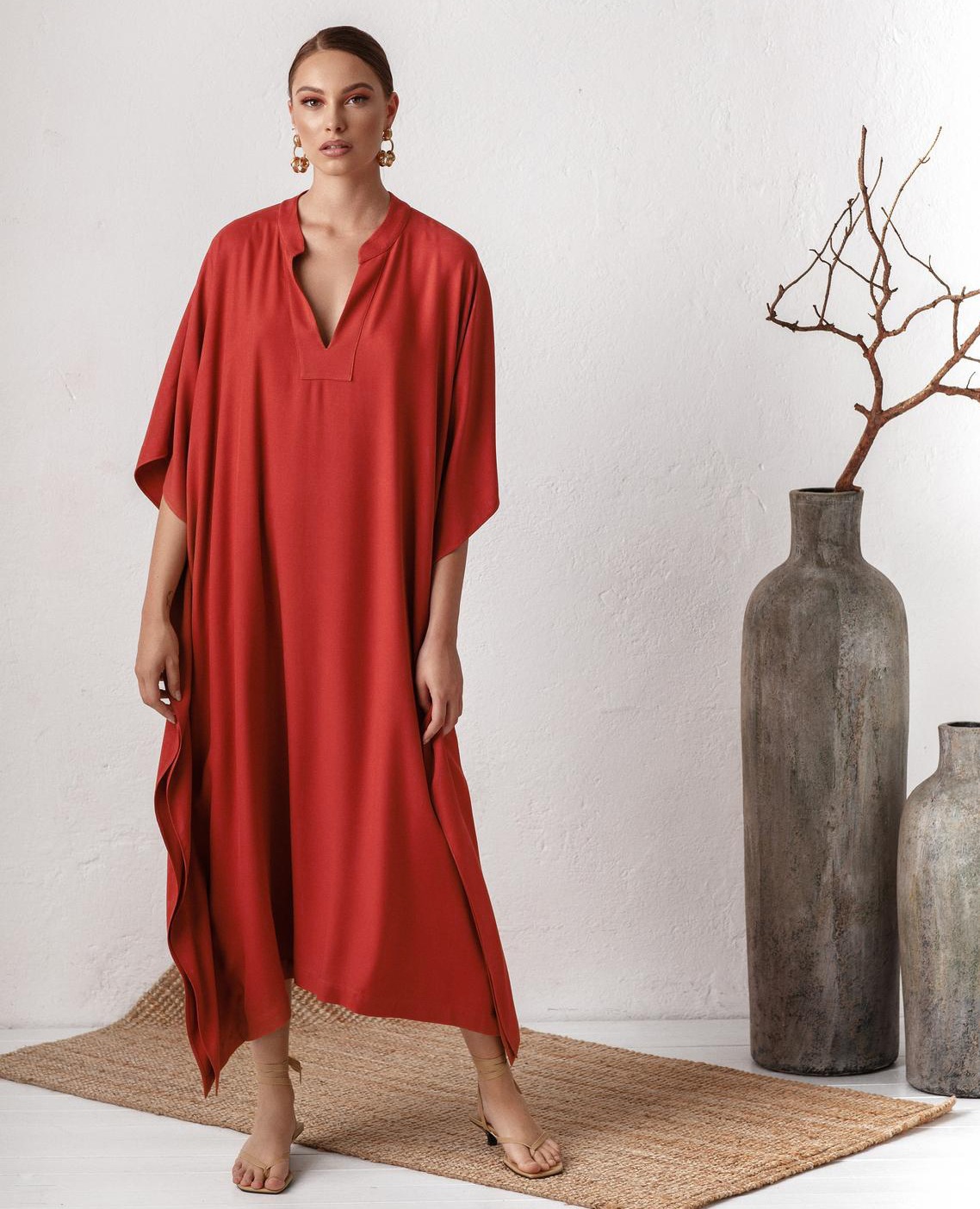 Transfronterizo amazónico algodón sólido playa blusa de cuello vertical vestido de vacaciones bikini camiseta protector solar MB305