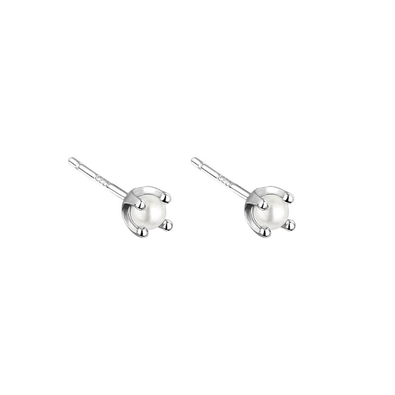 Серебряная игла, маленькие серьги, серебро 929 образец