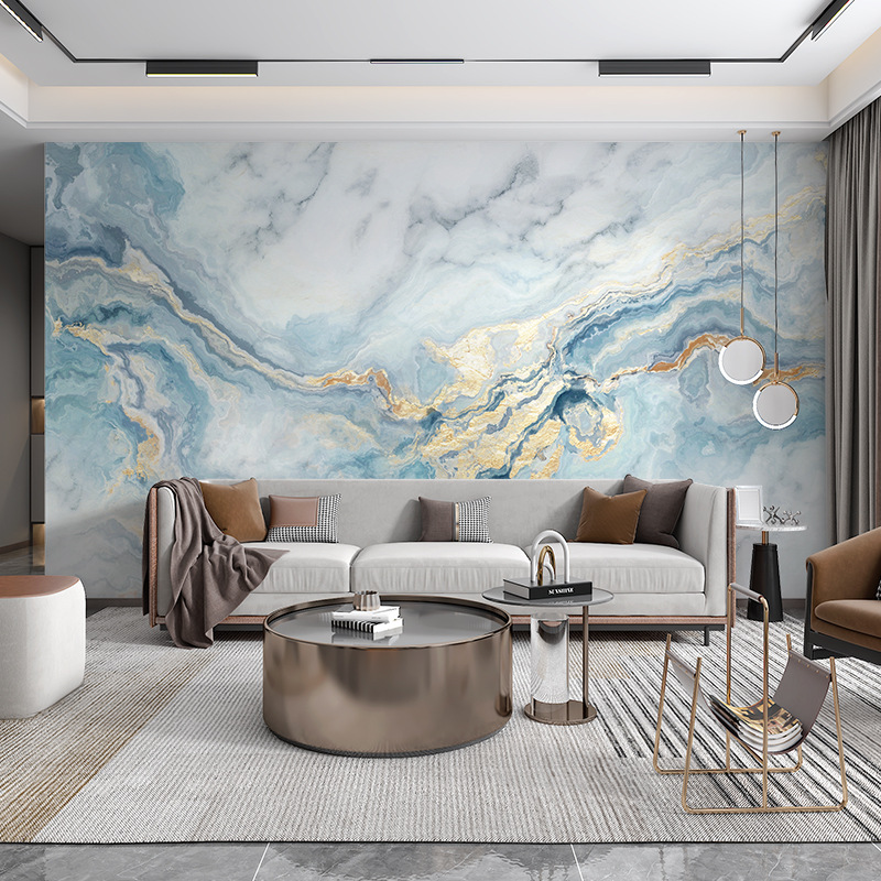 轻奢沙发壁画墙布新款客厅现代壁纸影视背景墙2024年大气简约电视