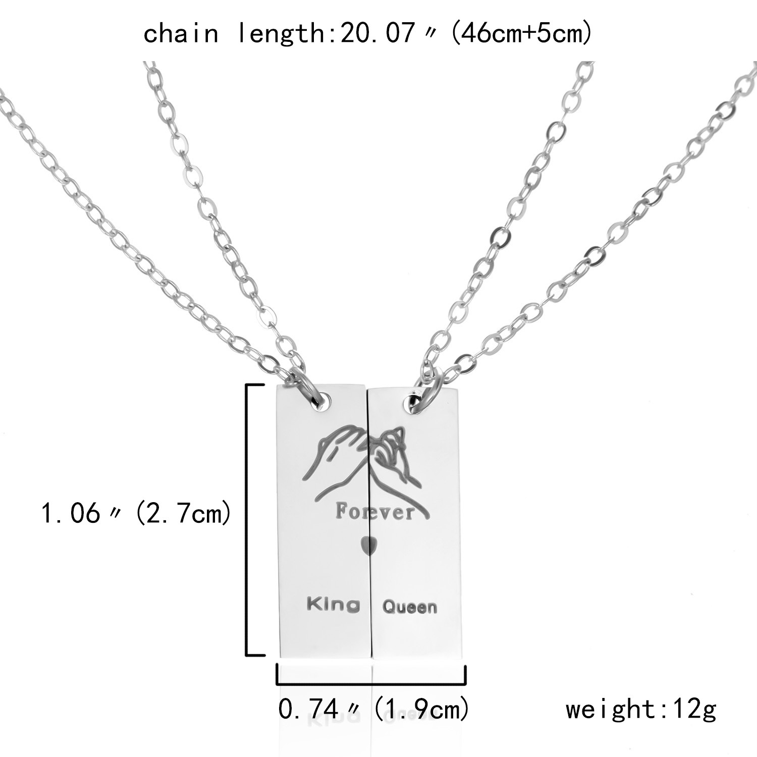 Básico Estilo Clásico Geométrico Acero Inoxidable Collar Colgante display picture 1