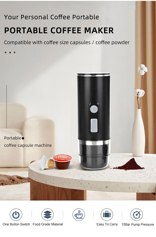 Description Picture 2 of itemPortable Full-Automatic Espresso Coffee Machine Mini For Large And Small Capsules