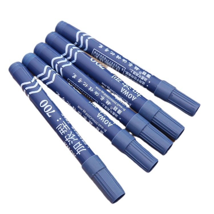 Ventas directas de fábrica 700 alargado marcador aceitoso marca pluma cabeza grande marca pluma caja papelería al por mayor