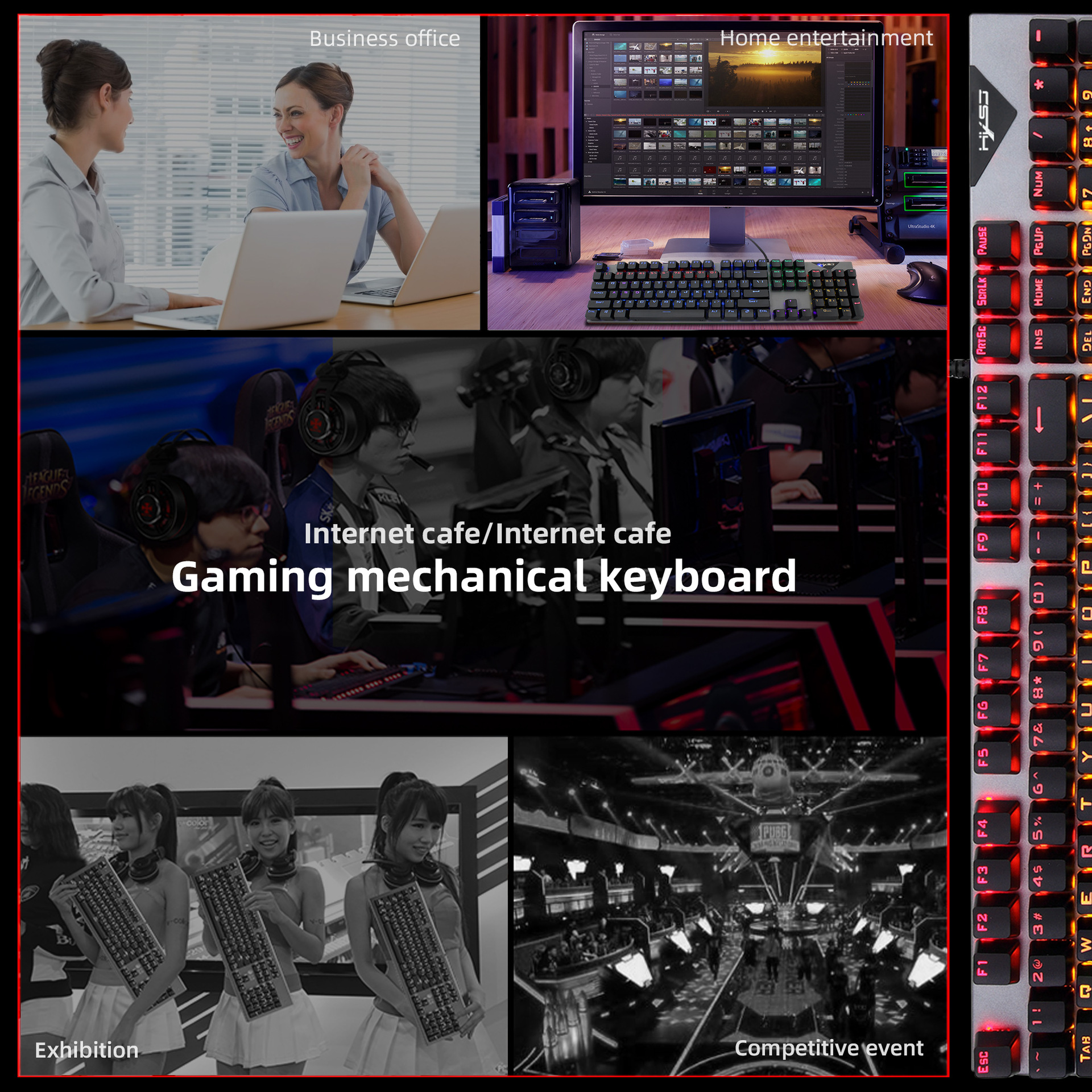 New 104 RGB illuminated mechanical keyboard colorful set seven key gaming mouse logo 5500dpi_voghion.com
