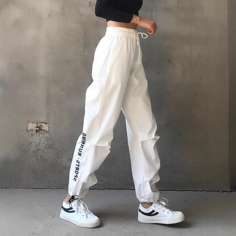 Loose Leg-Tightening Sports Pants for Women in Spring and Summer Quick-Drying Gym Pants Running Yoga Work Pants