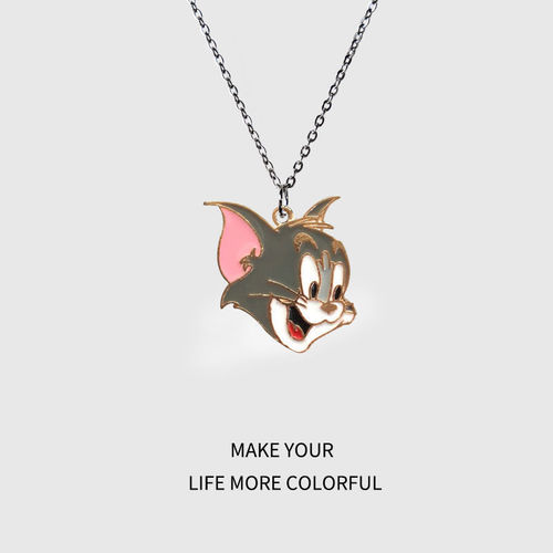 Ins Children's Fun Astronaut Crayon Shin-chan Alloy Necklace Boys' Cartoon Pendant Girls' Student All-match Sweater Chain