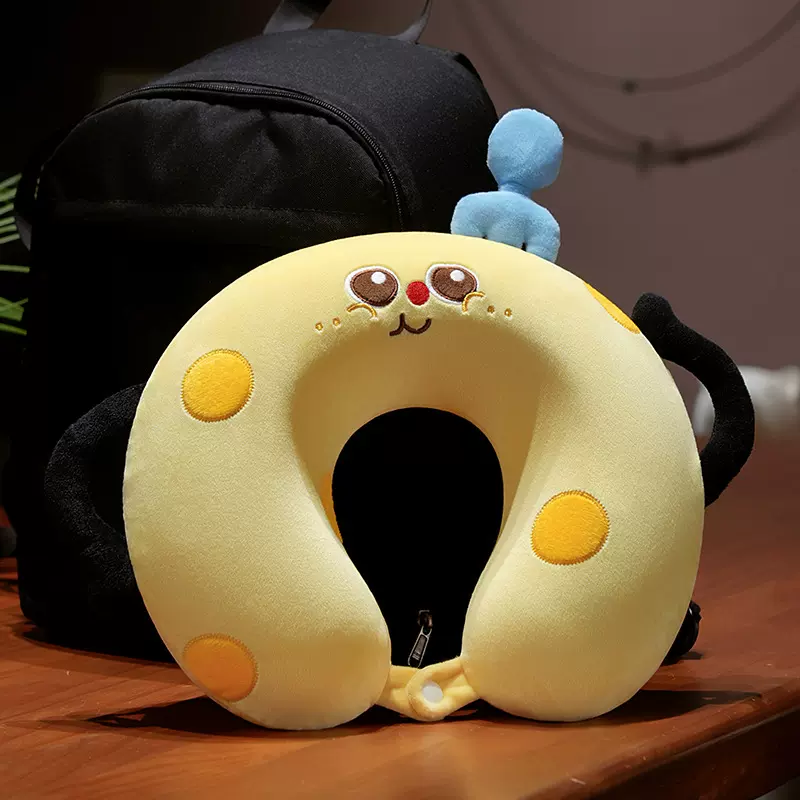 卡通记忆棉u型枕脖子靠枕午睡颈椎头枕飞机坐车旅行睡觉u形枕头