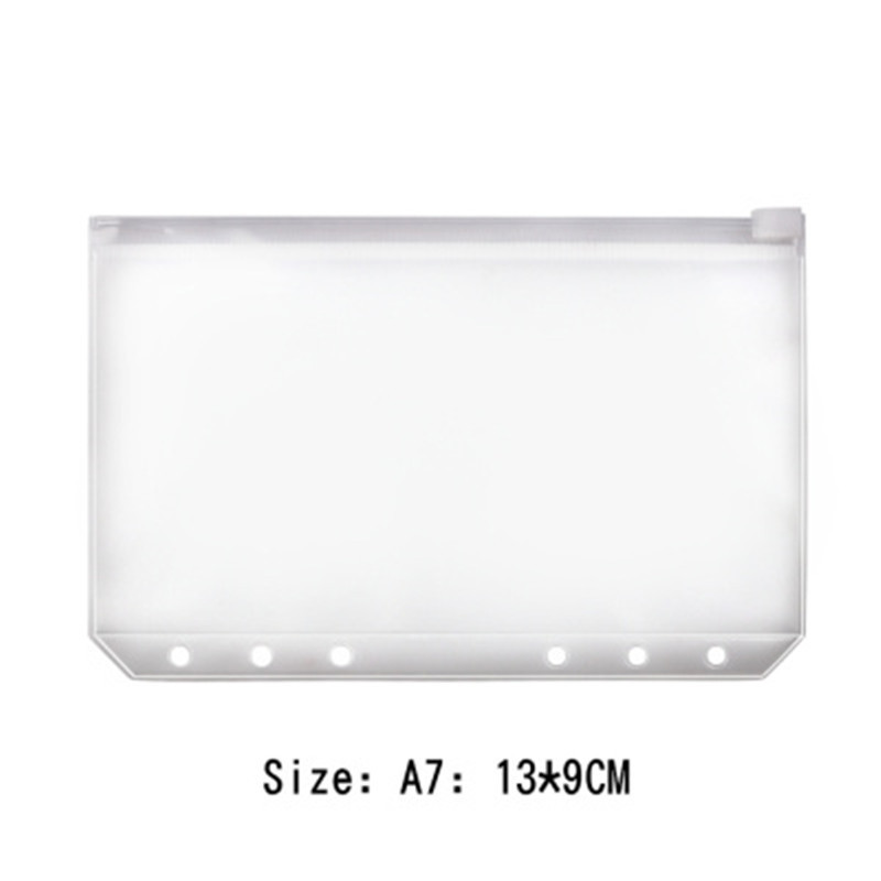 A5/A6 つや消し PVC 収納袋ルーズリーフノートブック収納カードバッグジッパーバッグエッジバッグ情報ルーズリーフバッグ|undefined