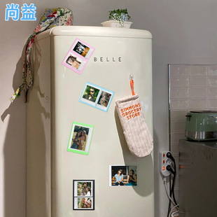 Polaroid 6inch Magnet Color Photo Bag Creative Refrigerator Magnet Personalized Creative Glue-Free Magnetic 6inch Photo Cover