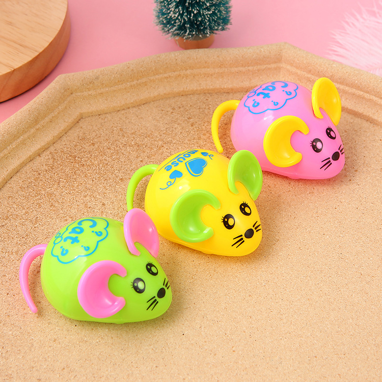 7,5 cm corriendo ratón de dibujos animados Día del niño lindo pequeño regalo al por mayor de dibujos animados de Kindergarten jugar al por mayor