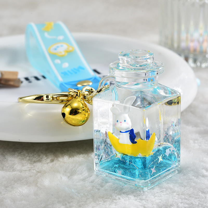 60g Weight Bag Pendant, Keychain Classification 1 Piece Quantity Daily Occasion Arylic Material Rabbit Pattern Unisex Gender Cartoon Style Style 1 Piece Cartoon Style Rabbit Arylic Unisex Bag Pendant Keychain 5