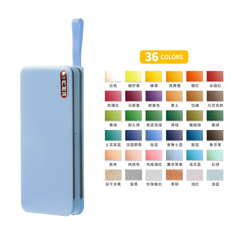 Xiupu calocool pintura de acuarela sólida herramienta traje de entrada de arte principiante Macaron