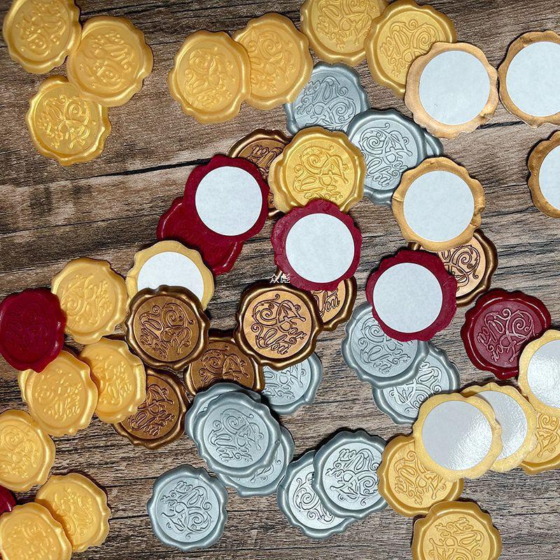 왁스 봉인 왁스 봉인 입체 떠 있는 봉인 복고풍 스타일 장식 자체 접착 초대장 봉투 연애 편지 봉인 X20