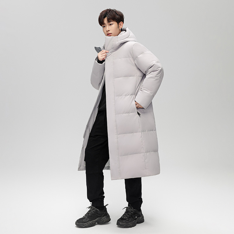 Chaqueta de plumón transfronteriza para hombres de invierno de estudiantes universitarios de moda guapo estudiante de secundaria grueso chaqueta de plumón de pareja frío extremo
