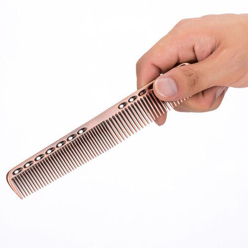 Bofei manufacturer stainless steel comb styling comb hair combing hairdressing tools space aluminum comb hair cutting comb