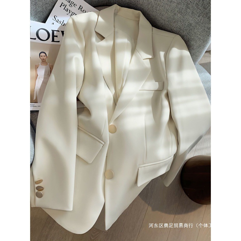 design apricot autumn classic suit jacket