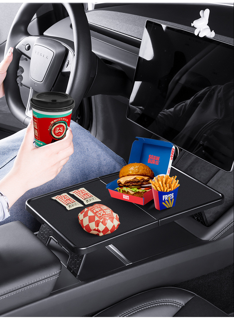 Cross-Border Applicable Modely/3Yl Tesla Small Table Board for Front Row Center Console, Foldable Computer Table Board Wholesale