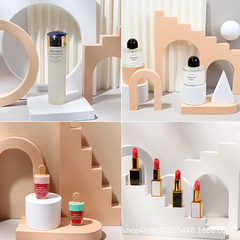 Cube photo props trapezoidal hollow geometric photography ornaments photo background ins simple photo props