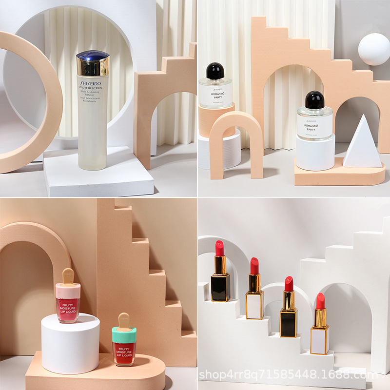 Cube Photography Props Trapezoidal Hollow Geometry Photography Ornaments Photography Background ins Simple Photography Props