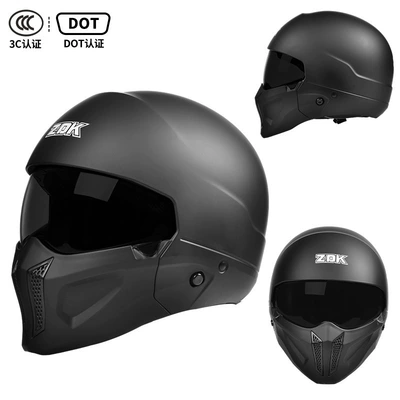 Helmet for Men and Women, Motorcycle Safety Supplies - matt-black-scorpion-ii-black-tea-mirror-free-high-definition-mirror-m-suitable-for-head-circumference-55-56