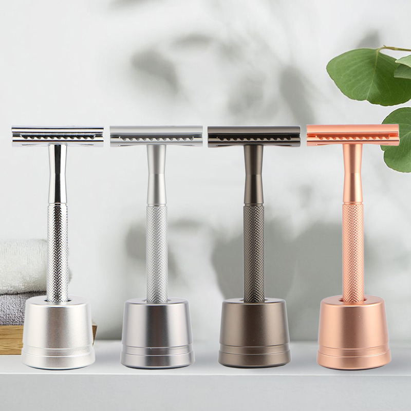 Amazon Hot Manual Vintage Razor Set Men's Razor Vintage Metal Razor