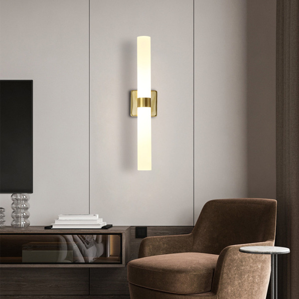 Minimalistic acrylic sconce for bed for living room