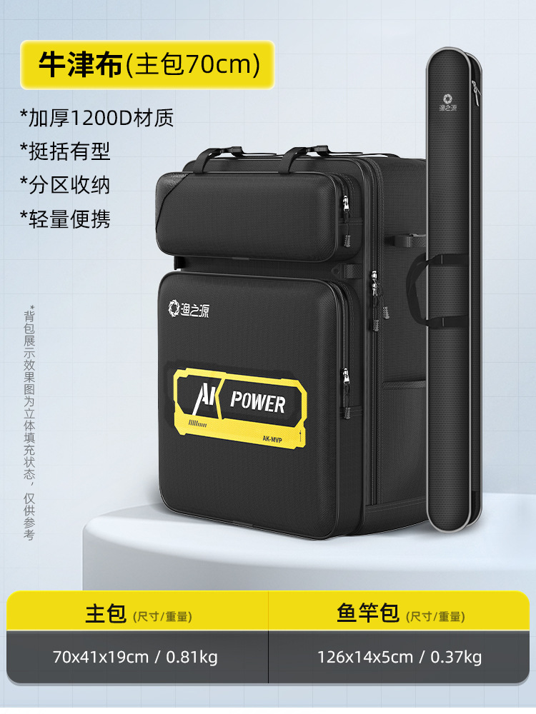 [70cm 메인백 + 폴백] 두껍고 내마모성이 뛰어난 백팩 겸용으로 패셔너블함