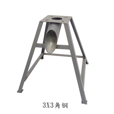 Baking Barrel Hopper L-Shaped Bracket – Electric car big tripod - a-type-bracket-25-50kg-round-bucket-3x3-angle-iron