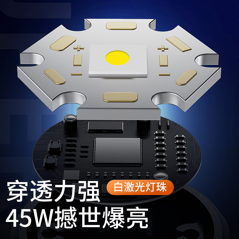 Personalizado Shenhuo 2500 lúmenes linterna de luz fuerte multifunción recargable led de largo alcance 750 m linterna impermeable al aire libre