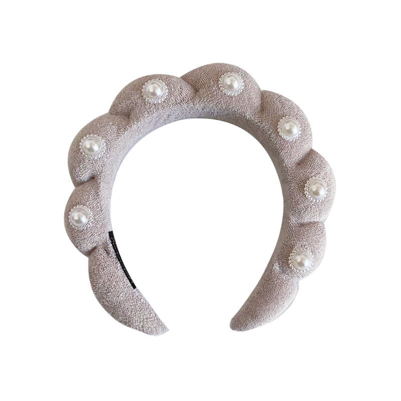 Cross-border e-commerce girasol rhinestone diadema alta Cráneo superior giro diadema hembra belleza headwear toalla paño vintage accesorios para el cabello