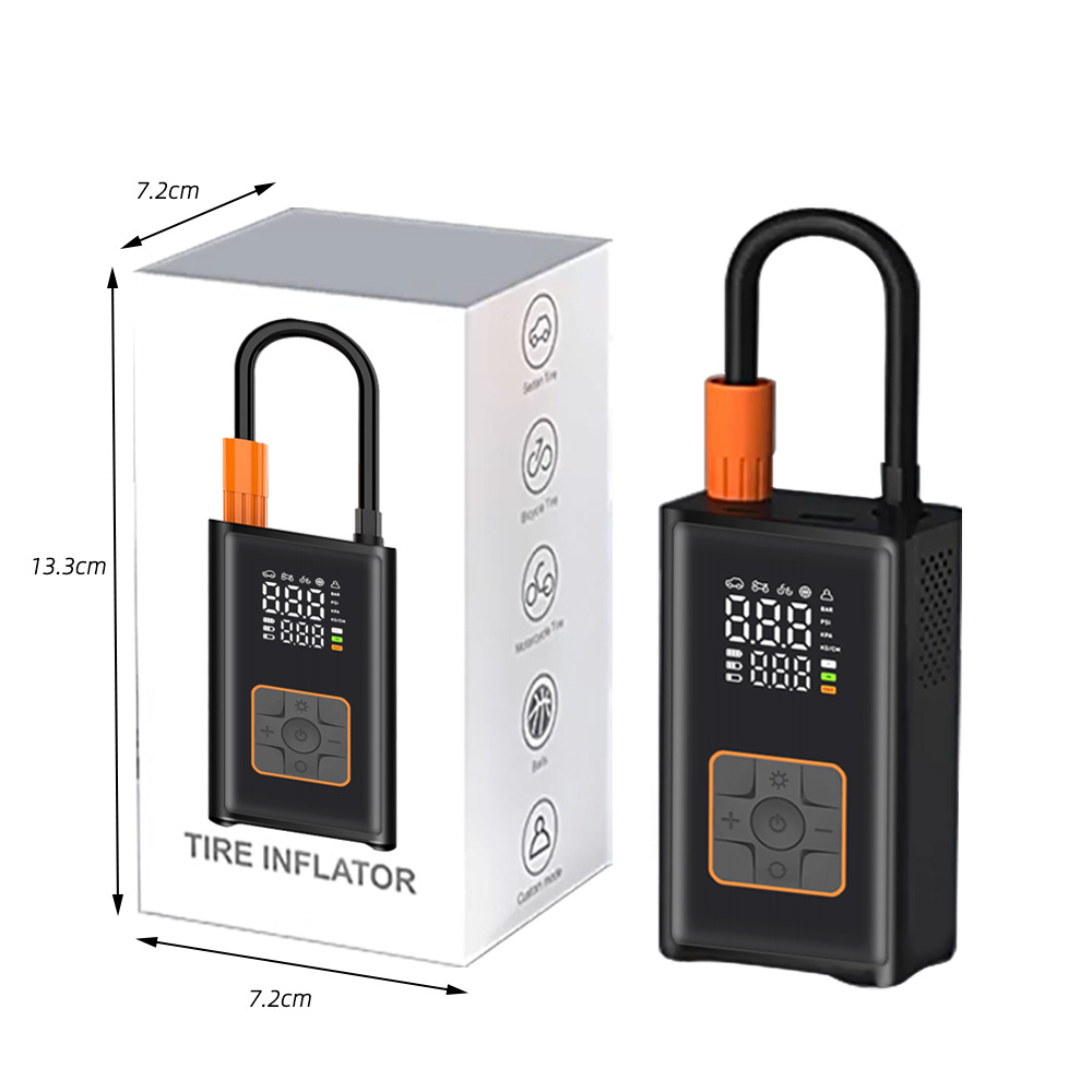 Neumático inteligente transfronterizo inflable portátil inalámbrico coche pantalla digital bomba de aire de neumáticos multifunción coche banco de energía