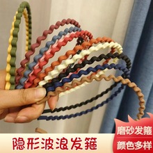 洗脸不会掉专用发箍压发条女发捆碎发大波浪发箍洗头黑色男女通用