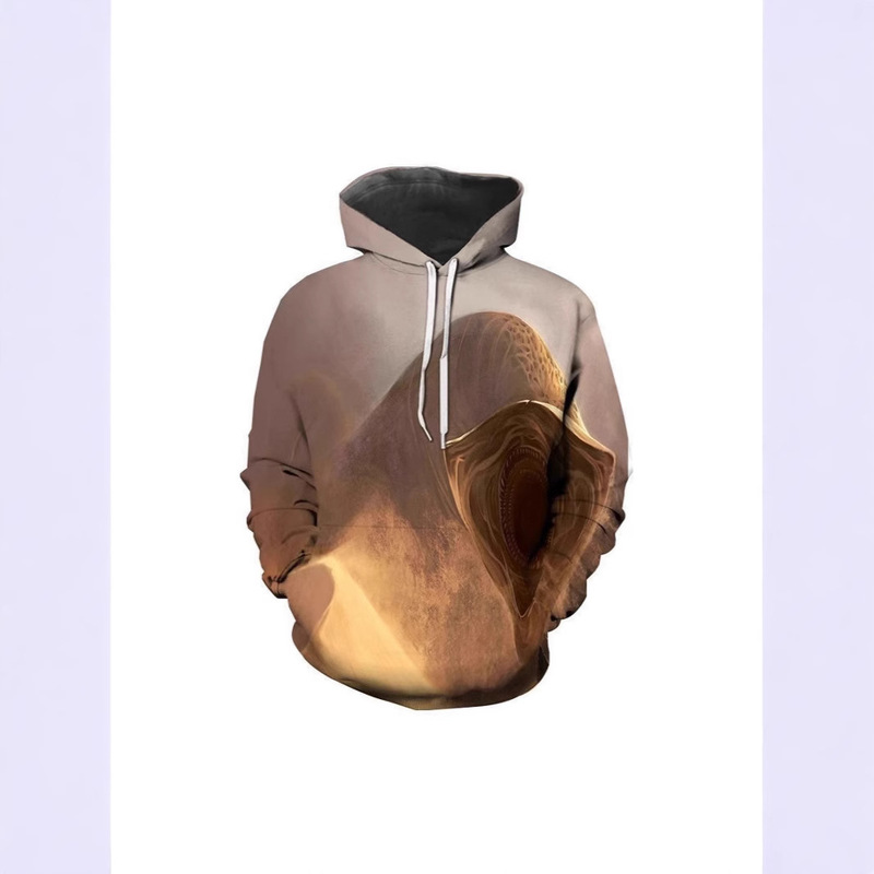 European and American Cross-border Men's Long Sleeve Hoodie 3D Digital Printing Movie Dune Clown Star Wars Printed Sweater