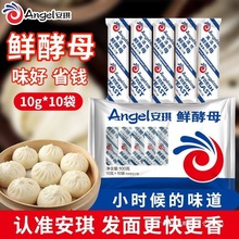 安琪鲜酵母块家用小块酵母10g高活性低糖即发新鲜酵母粉湿酵母块