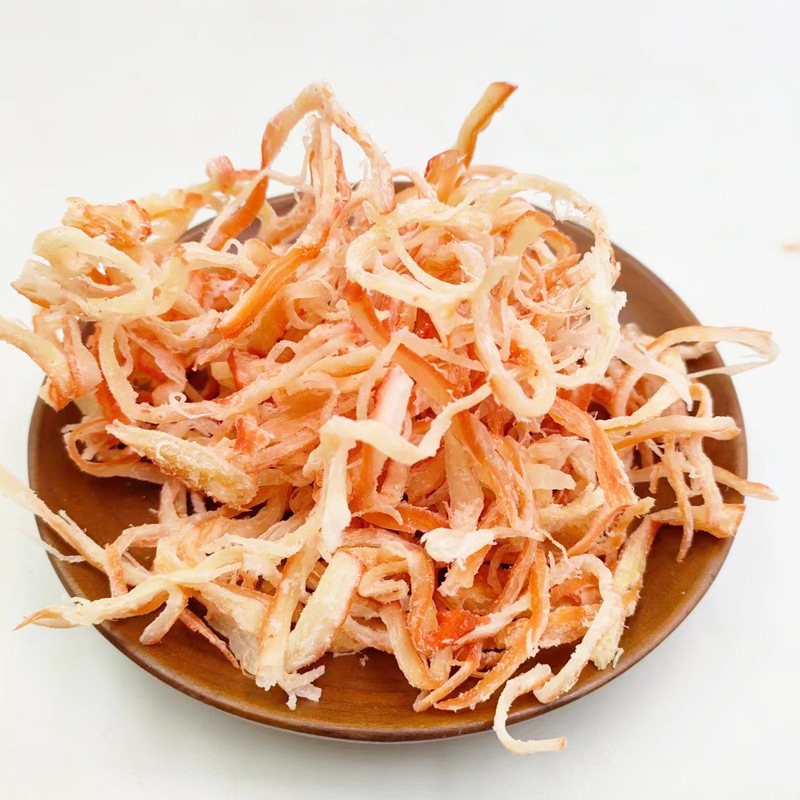 ナチュラルフレーバー焼きイカ細切りシーフードイカ細切り乾物すぐに食べられるカジュアルミートスナック卸売|undefined