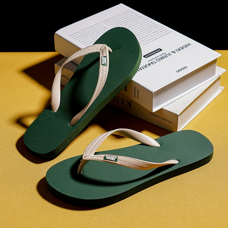 Мужские шлепанцы, новинка лета 2021, повседневные универсальные шлепанцы, пляжная обувь, модная верхняя одежда, нескользящие сандалии