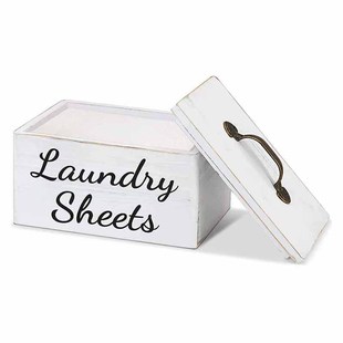 Wooden American Country Satchel Laundry Room Decorated Drying Paper Towel Wooden Box Wooden Laundry Detergent Storage