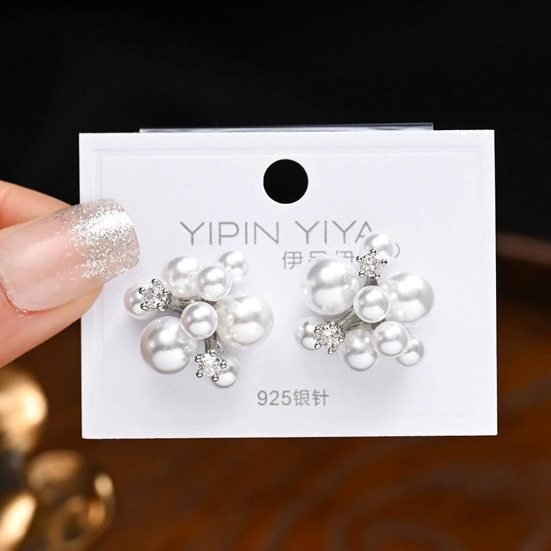 Серьги (YIPIN YIYA) 925 серебряные сережки-крючки с золотым покрытием, закрученный дизайн, легкие 0.01 кг