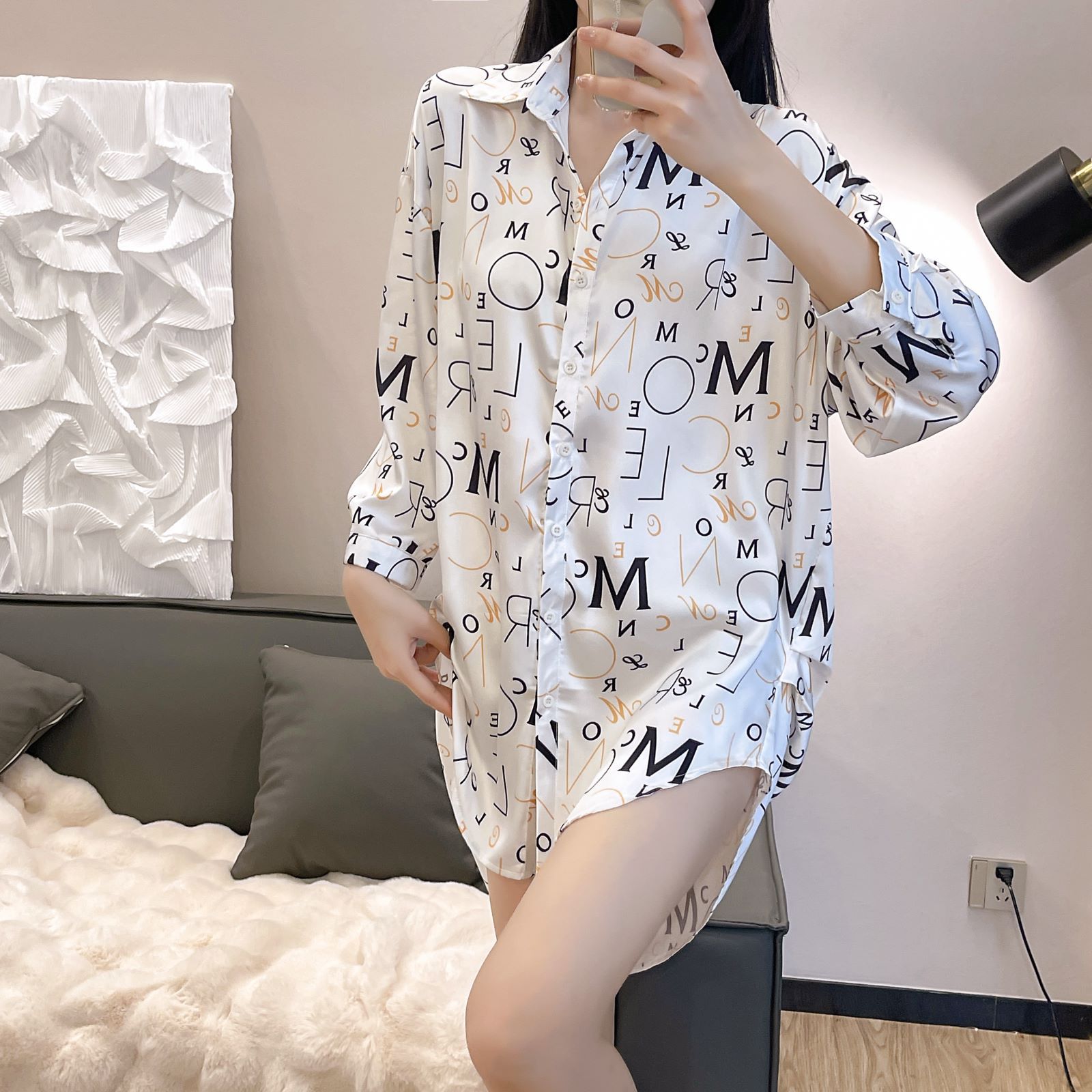 印花性感可爱时尚高级感轻奢中长款女