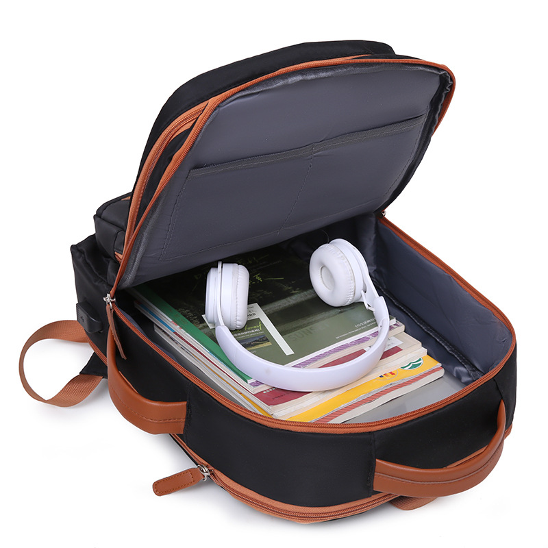 Nueva mochila de viaje de gran capacidad, resistente al agua y al desgaste, mochila de computadora simple informal, bolso de viaje de moda ligero