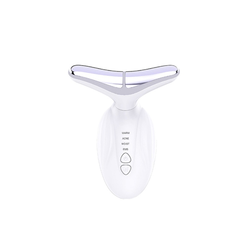 7 colores de color de luz EMS bipolar micro-corriente cuello instrumento de belleza hogar rejuvenecimiento de la piel elevación y apriete instrumento de belleza masajeador de cuello