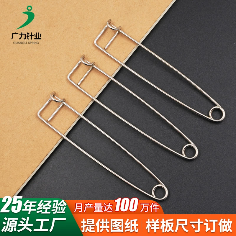 Большая серебряная булавка для удержания талии