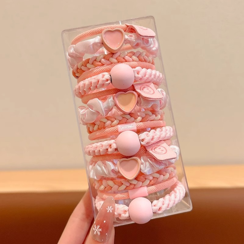 Caricatura encantadora anillo de pelo pulgar no daña el cabello de los niños correa de correa pequeña cuerda de cabello para niñas cuerda de cabello