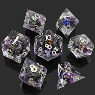 New Resin Planet Dice Role Play DND Dungeons & Dragons COC Run Group Polyhedron D20X20
