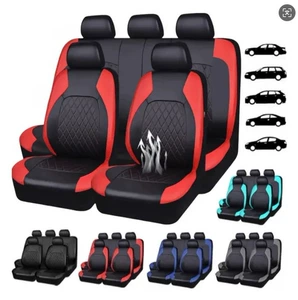 Amazon Temu Mexico Cross-Border Trade Universal Car Seat Cover Single-Line Diamond Quilted Embroidery Pu Leather