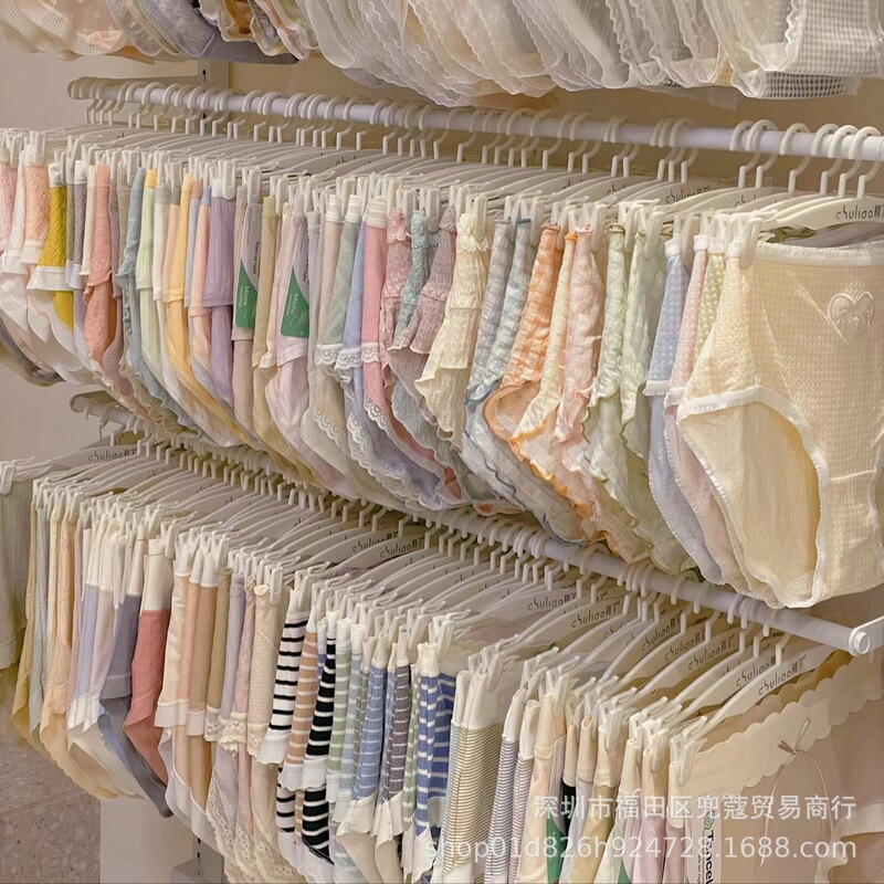 Women's Pure Cotton Soft Sweet Beauty Japanese Mid-Waist Summer Solid Color Simple Comfortable Briefs Women's Pure Cotton Soft Sweet Beauty Japanese Mid-Waist Summer Solid Color Simple Comfortable Briefs