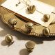 Brass Solid Handle Wardrobe Cabinet Door Drawer French New Chinese Style Door Handle Single Hole Middle Ancient Furniture Hardware