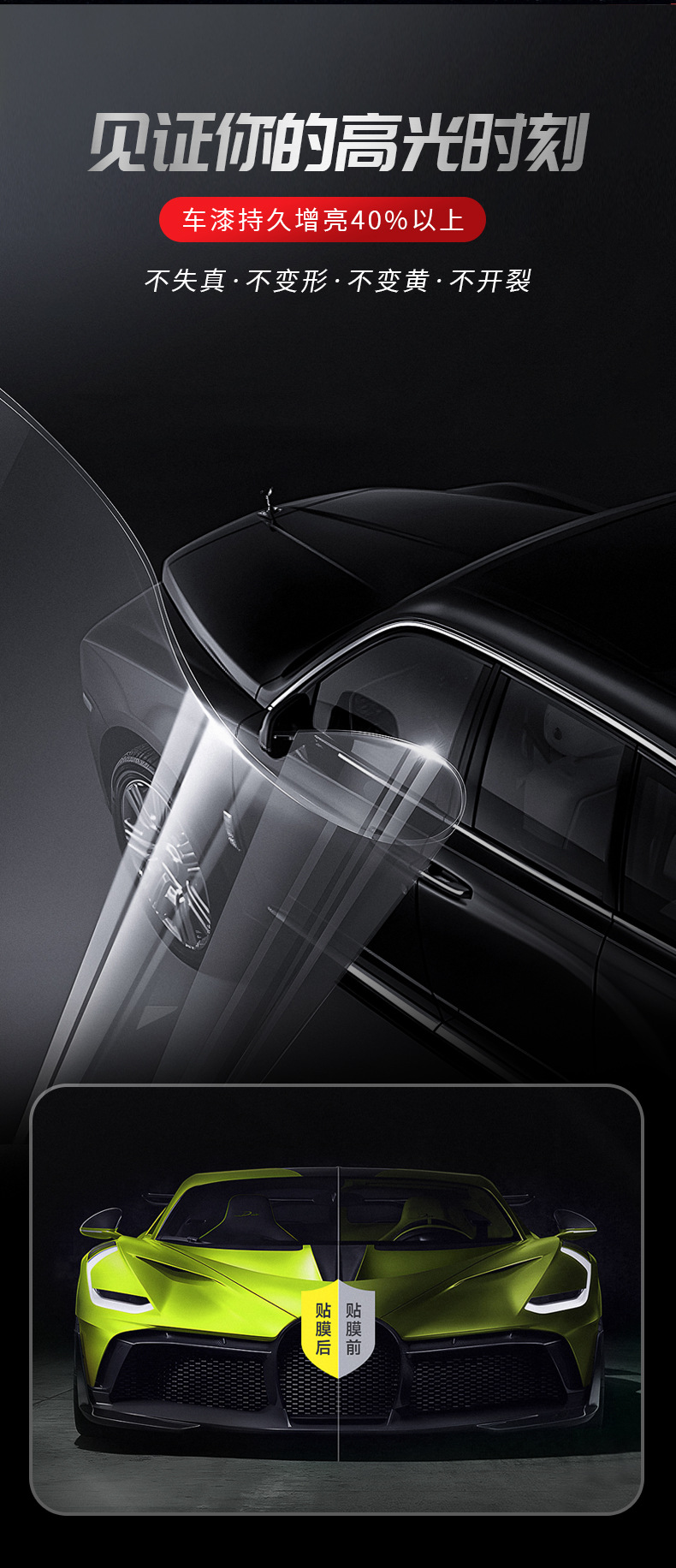 Sainttech Car Tpu Invisible Car Wrap Paint Protection Film Transparent Body Film Glossy Black Matte Brightening Self-Healing