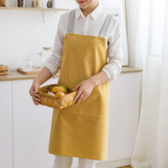 Nordic style home kitchen thickened cross apron cross-border home sleeveless apron restaurant milk tea shop apron wholesale