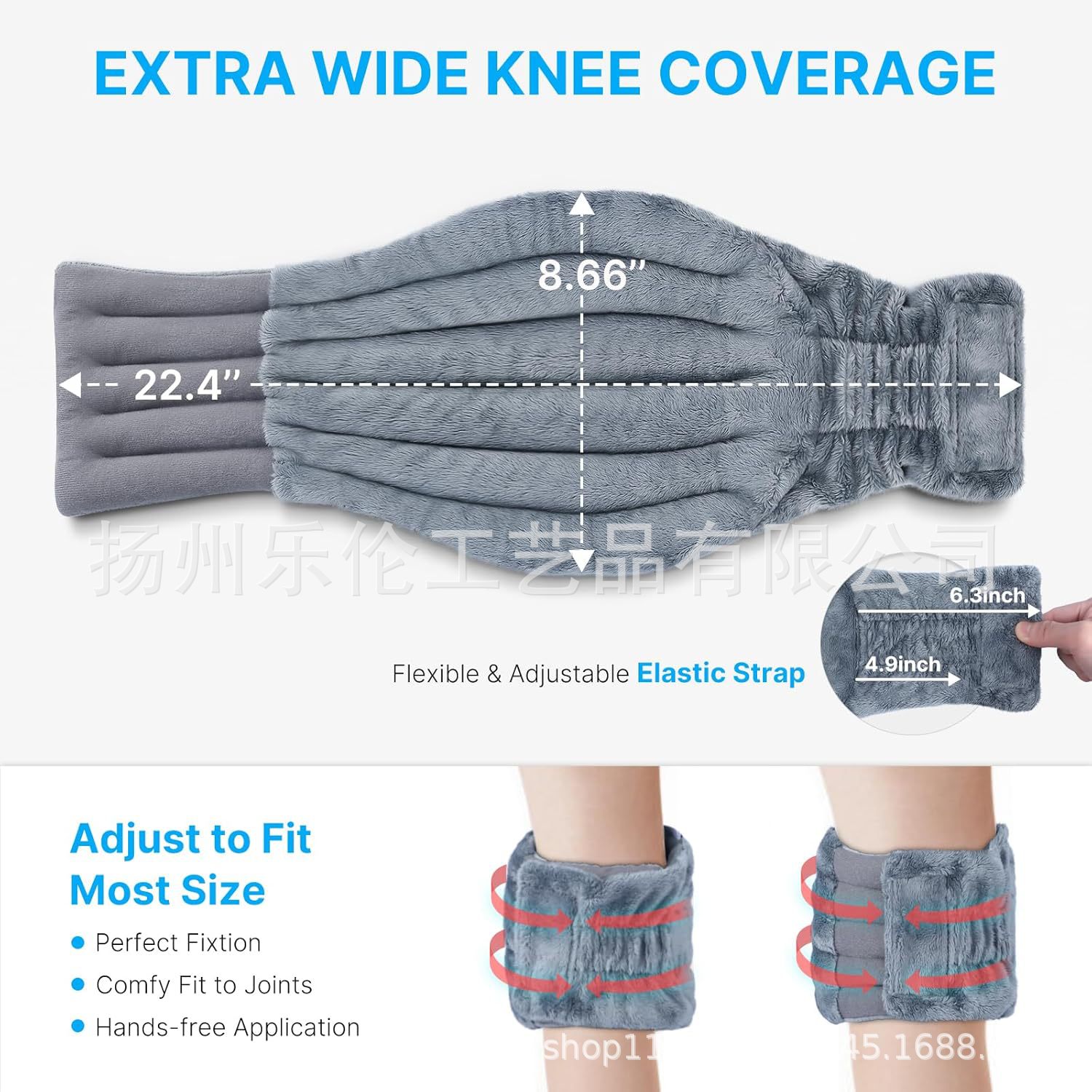 Calentamiento de microondas para rodillas, grano de trigo lleno para mantener las articulaciones de la rodilla caliente, compresión en caliente para piernas frías, paquete de terapia térmica para frijoles rojos